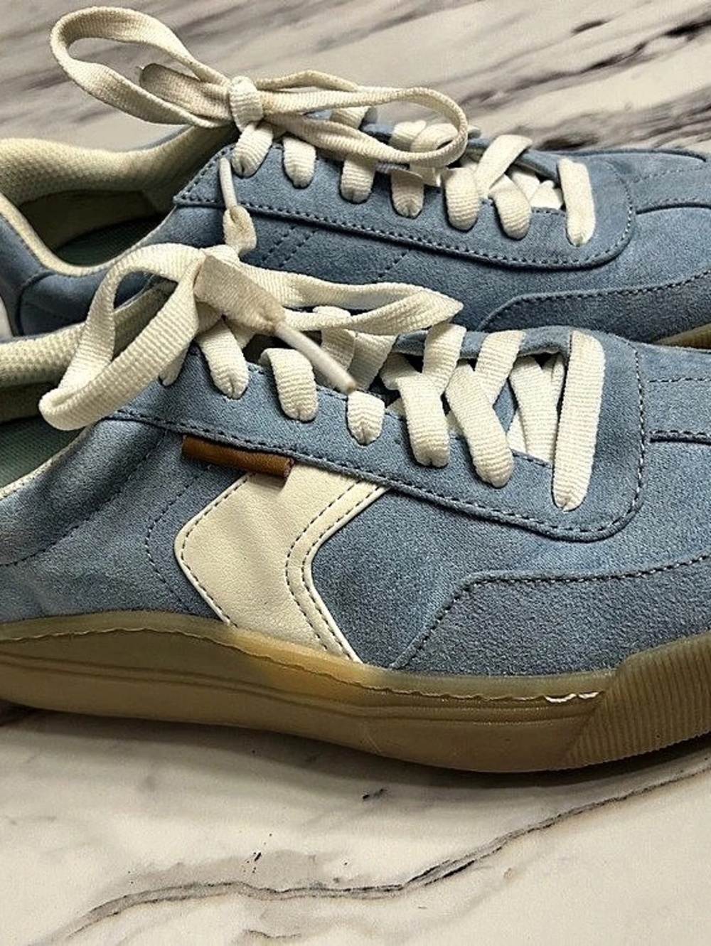 Dr. Scholl's Throwback Retro Sneaker Blue & White Sneakers